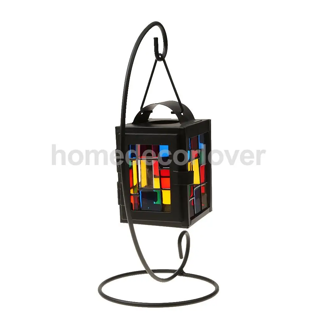 Mosaic Glass Wall Hanging Lantern Tea Light Candle Holder Weddings Festivals Holidays Events Christmas