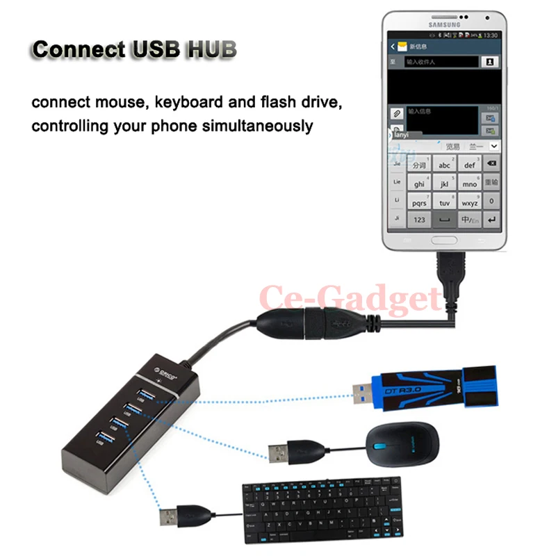 5 крепеж; микро-usb OTG USB 2,0 адаптеры для сим-карт для Samsung Galaxy Tab S2 8,0 9,7 Galaxy Tab A T280 T350 T351 T550 usb-кабель для переключения