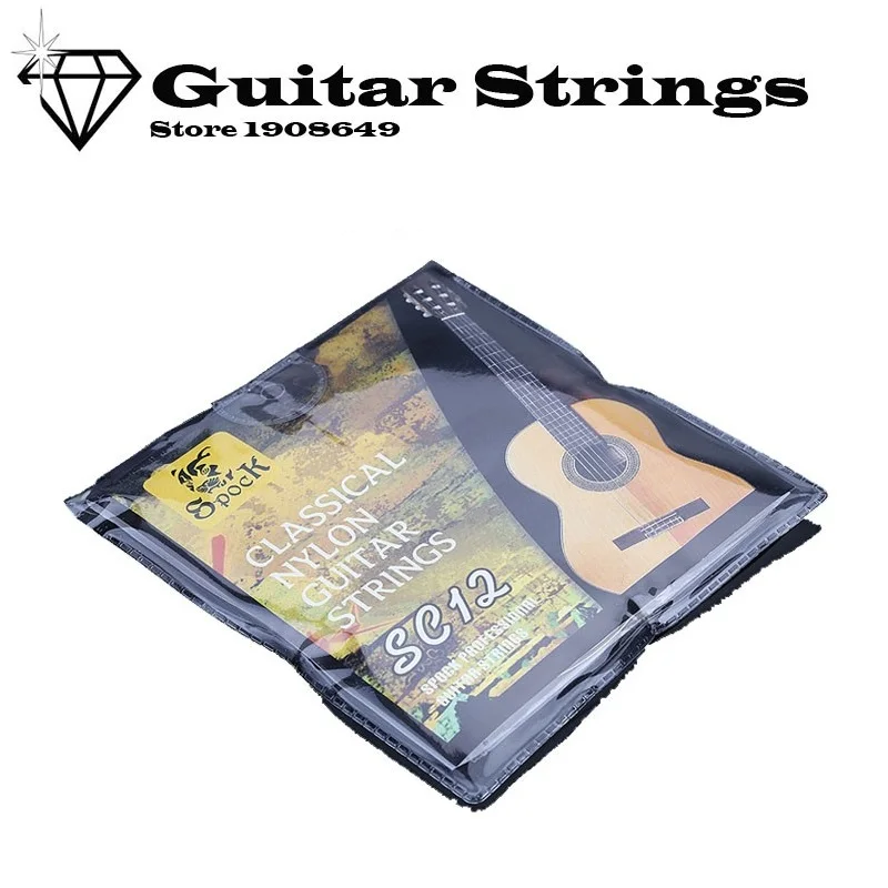 

SC12 Classic Guitar Strings Nylon Silver Plating Set Super Light for Acoustic Classic Guitar 6pcs/set acoustic guitar strings