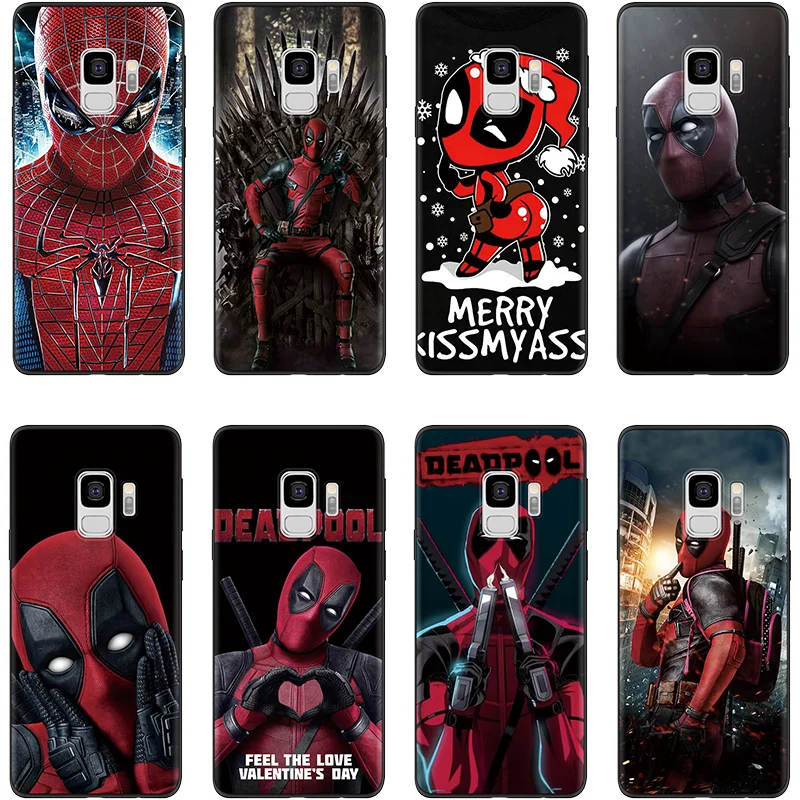 

Deadpool Spiderman Soft Case For TPU Samsung Galaxy S10 S8 A50 A70 A40 A30 S9 Plus S10E M10 M20 M30 S7 S6 Edge Note 8 9 4 Cover