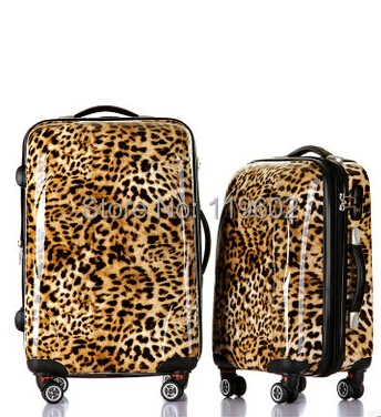 samsonite leopard print luggage