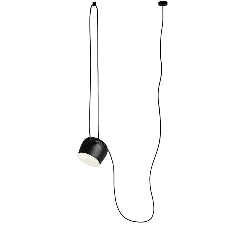D16CM Lampshdade modern hanging lamp e27 220v decor indoor office DIY suspension luminaire black white fashion