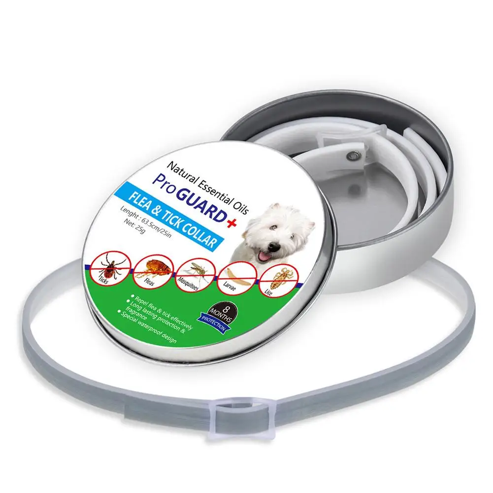 

Anti-Flea Anti-Insect Repellent Collar For Pets Adjustable Natural Deworming Essential Oil In Addition To Licking Pet Collar