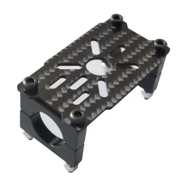 3K Carbon Fiber Motor Mount set Holder Clamp for 16mm 22mm 25mm Pipe