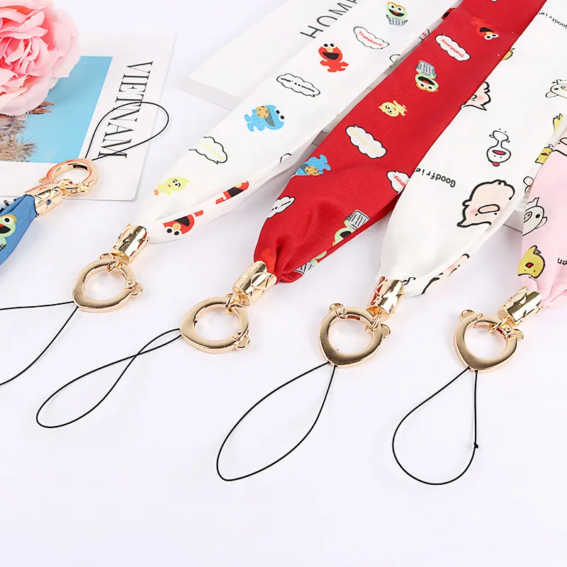 

New Sesame Street Neck Strap Lanyards for keys ID Card Lanyard for Phone Straps badge holder DIY Lariat Lanyard with panda ring