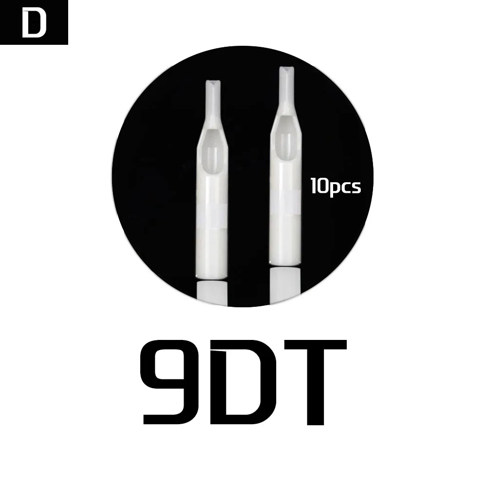 10 шт DT стерильные белые одноразовые наконечники татуировки Короткие Пластиковые иглы для тату боди-арт поставка