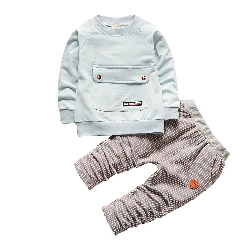 

BibiCola Baby Boy Clothing Sets Newborn Bebe Boy Clothes Sets Spring Autumn Toddler Sport Shirt+Pants 2pcs Suit Infant Tracksuit