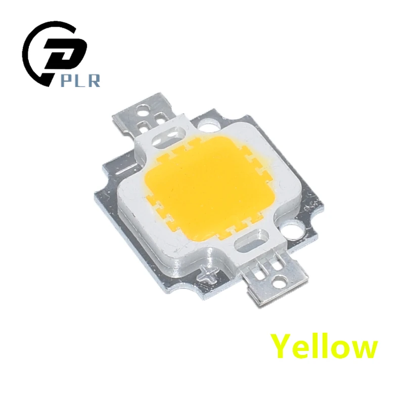 12V- 15V 10W High Power Integrated LED Lamp Chips SMD Bulb For Floodlight Spot light White/Warm white/Red/Green/Blue/Yellow - Emitting Color: Yellow