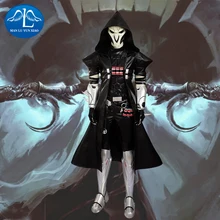 Manluyunxiao nueva llegada traje segador deluxe de cuero traje de halloween carnaval traje de cosplay para los hombres por encargo
