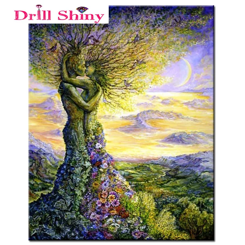 

Drill Shiny kiss Diamond Painting 5d diy cross stitch Portrait series rhinestone Square diamond Mosaic picture