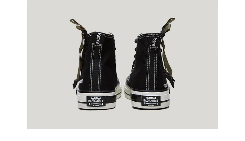 SODA/Новинка года; мужская повседневная черная парусиновая обувь в стиле хип-хоп; модные мужские кроссовки унисекс с высоким берцем и боковой молнией; Уличная обувь; 558SH2019