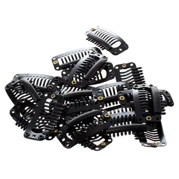 

20pcs creamy-white Seven-Tooth Clip for hair extension snap clip for DIY use