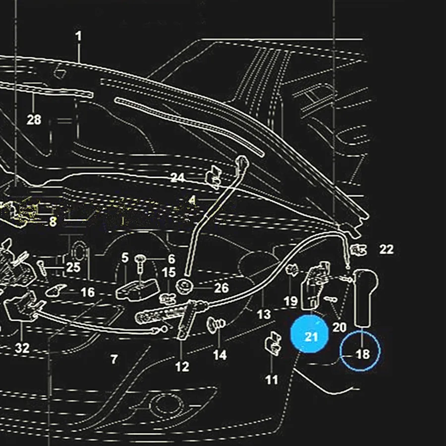 HONGGE бежевый двигатель блокировка крышки ручка для VW Golf MK4 JETTA Beetle поло превосходные Seat Leon TOLEDO Altea Ibiza 1J1 823 533C