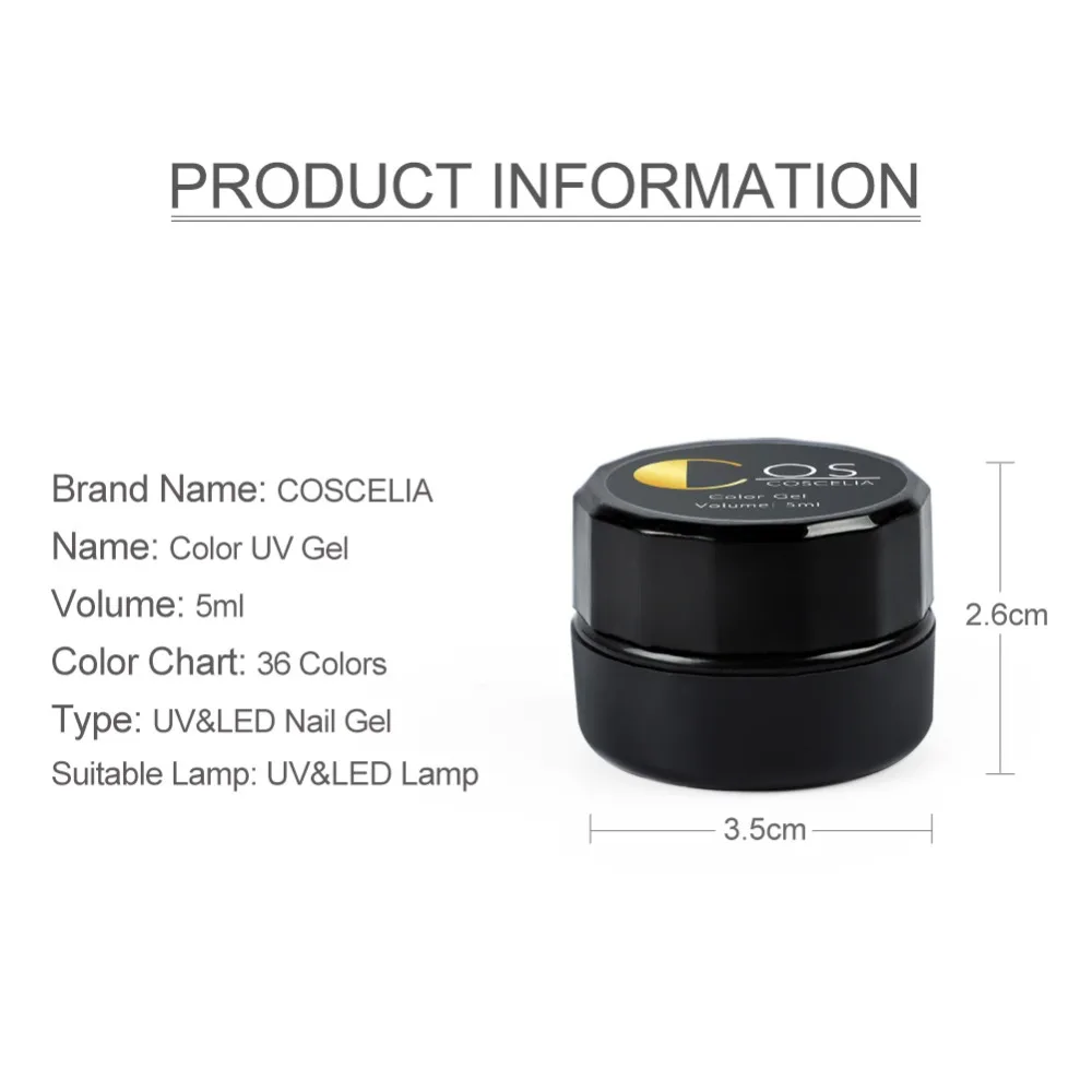 36 unids/lote Gel UV esmalte de uñas remoja el barniz de Gel para la extensión de uñas barniz Semi permanente Color UV para manicura 36 unids/lote Gel UV esmalte de uñas remoja el barniz de Gel para la extensión de uñas barniz Semi permanente Color UV para manicura