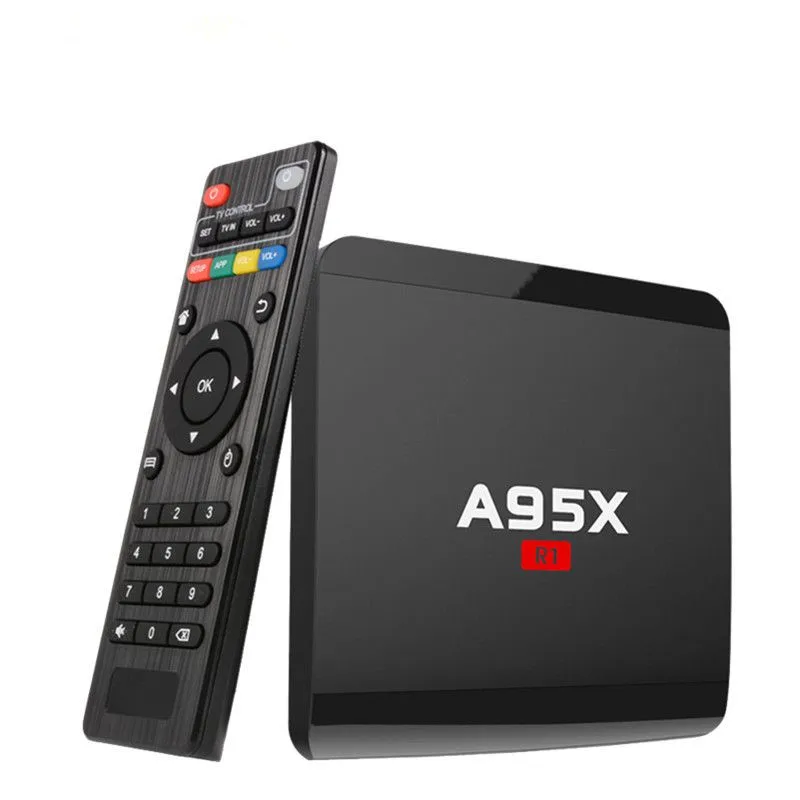 

NEW A95X R1 Android 7.1 Smart TV Box Amlogic S905W Quad Core 1GB RAM 8GB ROM 2.4G Wifi 4K Support DLNA Smart Media Player