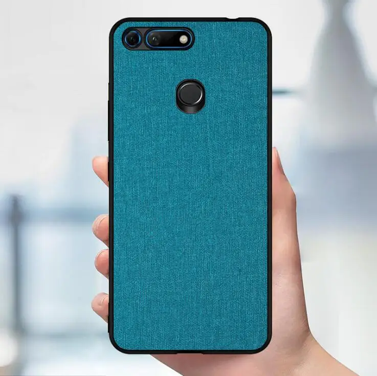 Huawei honor 8 lite case Case Fabric Hard PC Luxury Retro Cloth Leather Soft TPU Edge Fabrics Full cover for 9i 10 |