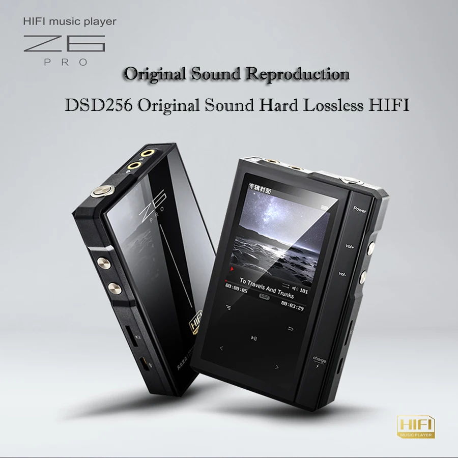 Лунная AIGO Z6PRO жесткий DSD256 MP3 плеер ES90018Q2C ЦАП Hi-Fi плеера двухъядерный Процессор с кожаный чехол поддержка 64bit/384KH