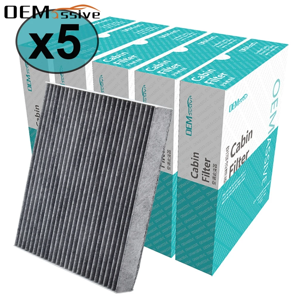 

5x Car Pollen Cabin Air Conditioning Filter Activated Carbon For Ford Galaxy Mondeo Fusion S-Max Edge DG9H-18D483-BA 5256078