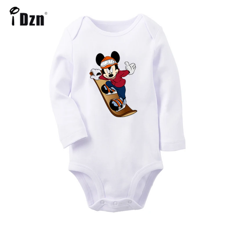 Skateboard One Piece Plants vs. Zombies gray Design Newborn Baby Boys Girls Jumpsuit Infant Bodysuit Clothes Cotton onesies - Цвет: YbBSW611C