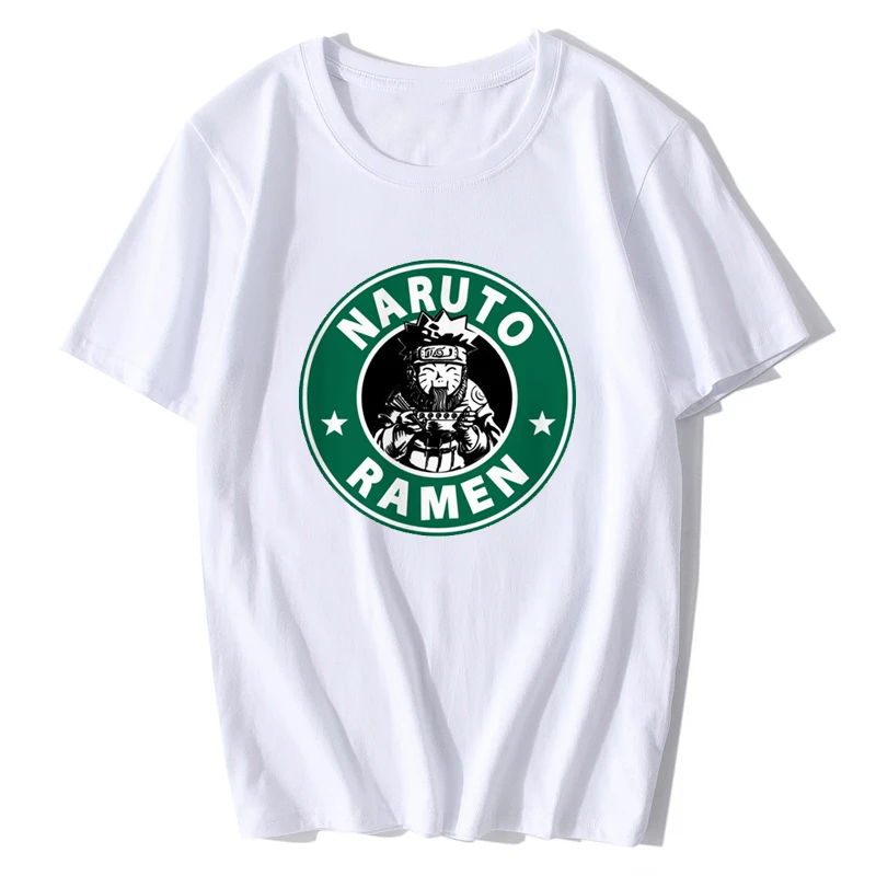 Наруто Футболка мужская летняя мода высокое качество Япония аниме футболка Повседневная белая с принтом О-образным вырезом мужские футболки