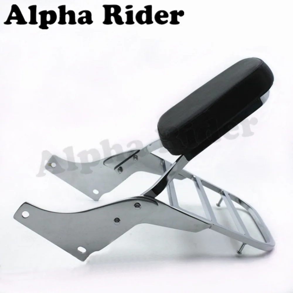 

for Honda VT Shadow 1100 VT1100 95-05 Rear Luggage Rack Support Tail Box Holder Cargo Shelf Bracket w/ Backrest Sissy Bar 2005