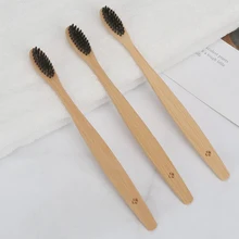 4 шт. мягкая щетина, Бамбуковая зубная щетка с экологически чистым углем для ухода за полостью рта, инструмент для здоровья, мягкая щетина, зубные щетки