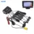 DIYKIT Vídeo Del Radar Del Estacionamiento Del Revés Del Coche Sistema de 4 Sensores de Visión Trasera de Copia de Seguridad Monitor de Sonido de Alerta Del Zumbador de Alarma para La Cámara