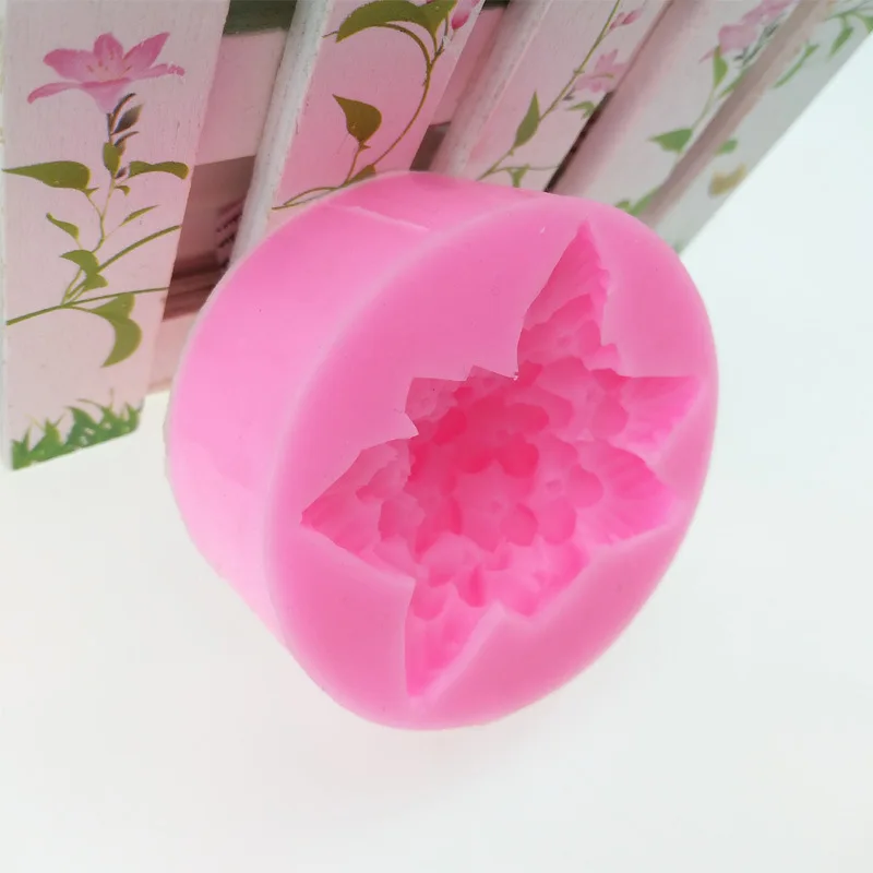 Silicone Mold Soap Molds Hydrangea Flower Silicone Soap Molds For Soap Making Handmade Resin Form Mould Fondant Cake Decorating Tools DIY Wedding Decor