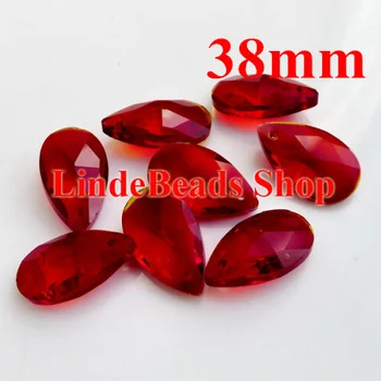 

Wholesale AAA Top Quality 38mm 8721 crystal almond/pear pendant beads Red colour 12pcs/lot 038002