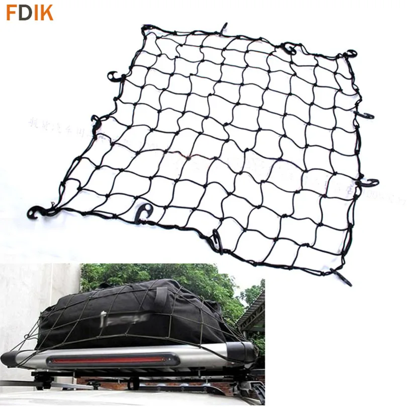 110*98cm Universal Car SUV Truck Trailer Elastic Bungee Roof Luggage Rack Basket Cargo Net for