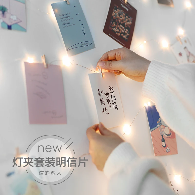 

40pcs /1lot Creative gift, dreamy girl Postcards Birthday Letter Business Gift Card Set Message Card