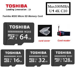 Toshiba – carte mémoire Flash SDHC/SDXC/U1 TF de classe 10 pour Smartphones/tablettes/appareils photo, 16/32/64/128 go 