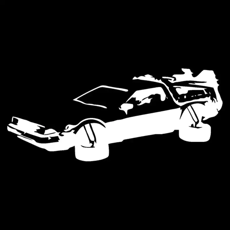 Наклейки Marty Mcfly Doc из коричневого винила 17 7 см * 5 черный/серебристый с надписью
