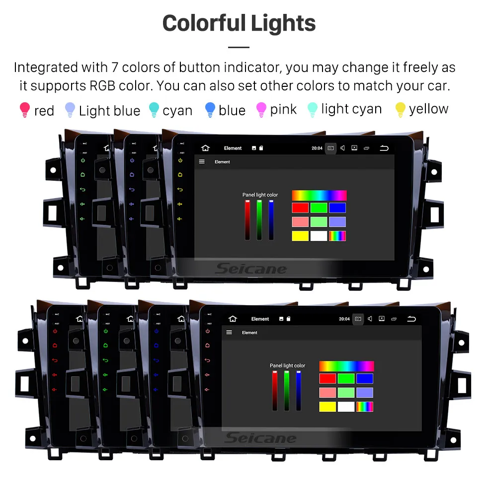 Best Seicane Android 8.0/8.1 10.1"Car Radio Bluetooth Multimedia Player GPS Head Unit For 2011 2012 2013 2014 2015 2016 NISSAN navara 18