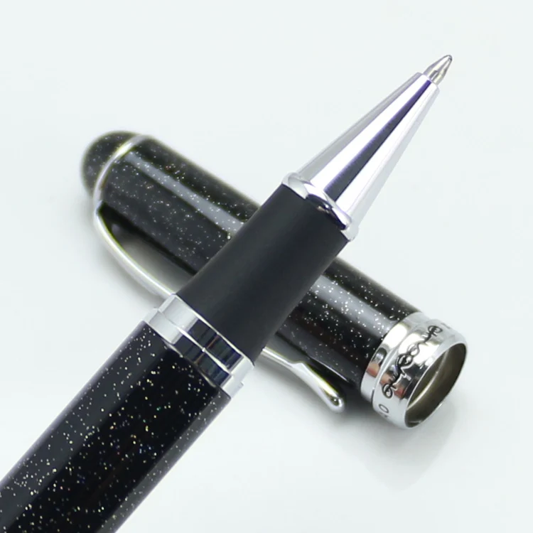 JINHAO 750 черная и серебряная шариковая ручка с разноцветными песками набор канцелярских принадлежностей письменная ручка