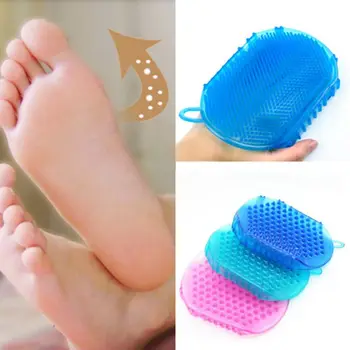 

Soft Silicone Massage Scrub Gloves For Peeling Body Bath Brush Exfoliating Gloves Footbrush Bath Body Brush