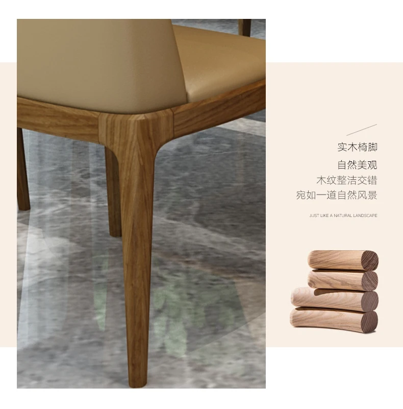 Stainless steel Dining Room Set Home Furniture minimalist modern marble dining table and 6 chairs mesa de jantar muebles comedor