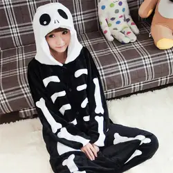 Милый мультфильм кигуруми панда с капюшоном и длинными рукавами Onesie взрослых Для женщин животных прекрасный/красные глаза/кунг-фу Панда