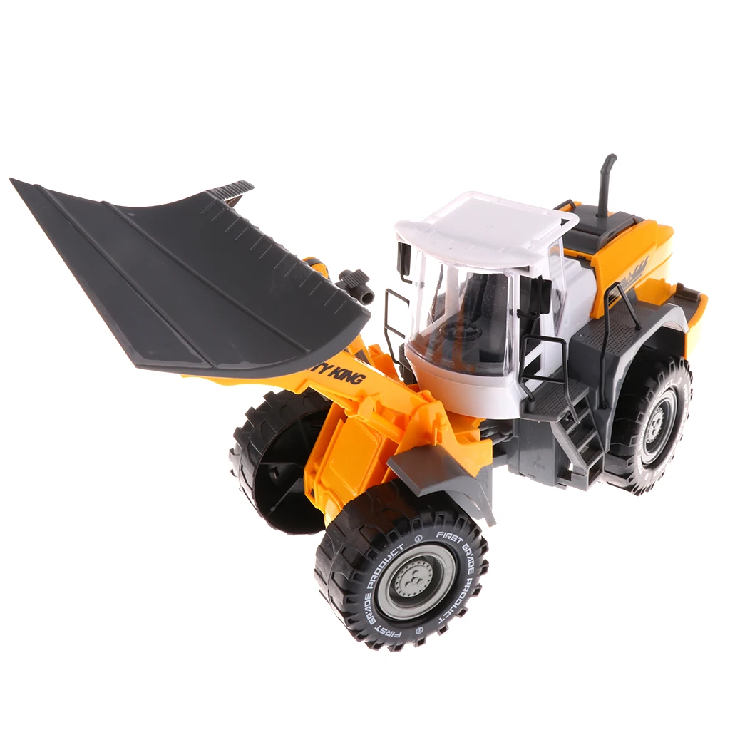 1/22 Plastic Friction Powered Dump Truck Construction Vehicle Toy Dump TruckExcavator Bulldozer Street Sweeper for Kids