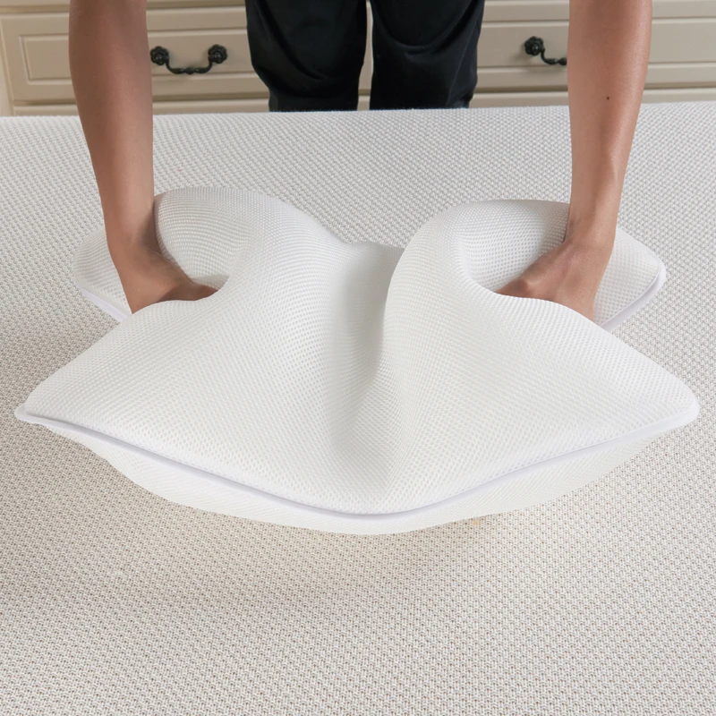 ADQKCLY мягкая подушка для шеи в сеточку, 3D полиэстер, наполнитель, дышащая подушка прямоугольной формы, 30*50/40*60/48*75 см, моющиеся подушки