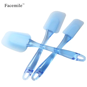 

3pcs/set Baking Pastry Spatulas Set Kitchen Heat-resistant Flexible Silicone Spatulas Flipping Serving Small Medium Spoon 52028