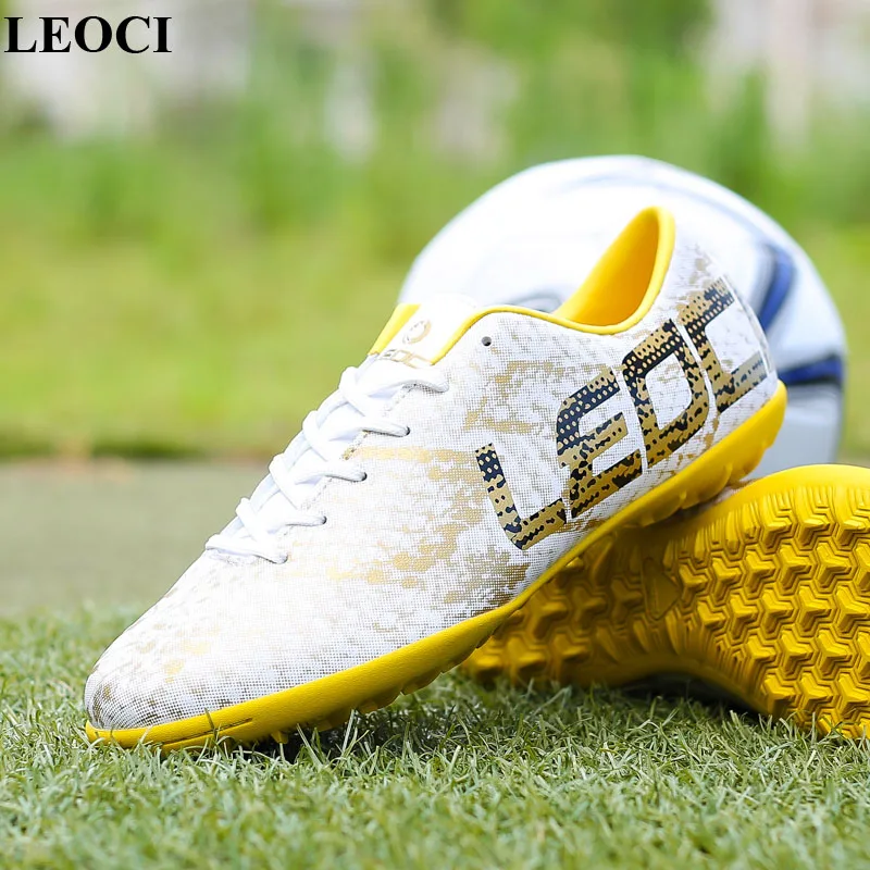 LEOCI/женская футбольная обувь TF спортивная футбольная обувь для мальчиков, Крытый газон футбольные бутсы Futsal Cleats Zapatillas