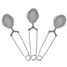 3 шт./партия удобный нержавеющая сталь Ручка для заварки чая тонкое Сетчатое ситечко для чая шар ситечко для чая фильтр Чайная посуда набор инструментов