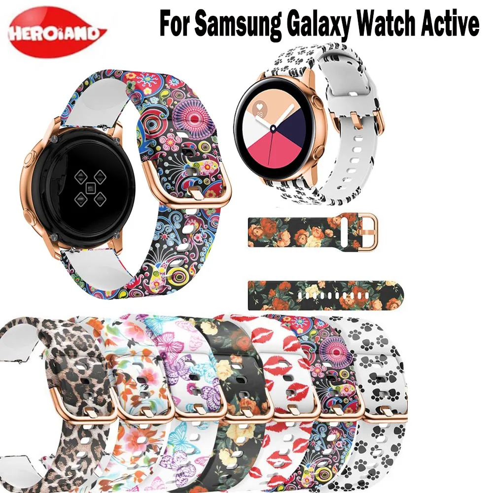Силиконовый спортивный ремешок для Galaxy watch active smart Samsung 42 мм Gear S2 сменный Браслет