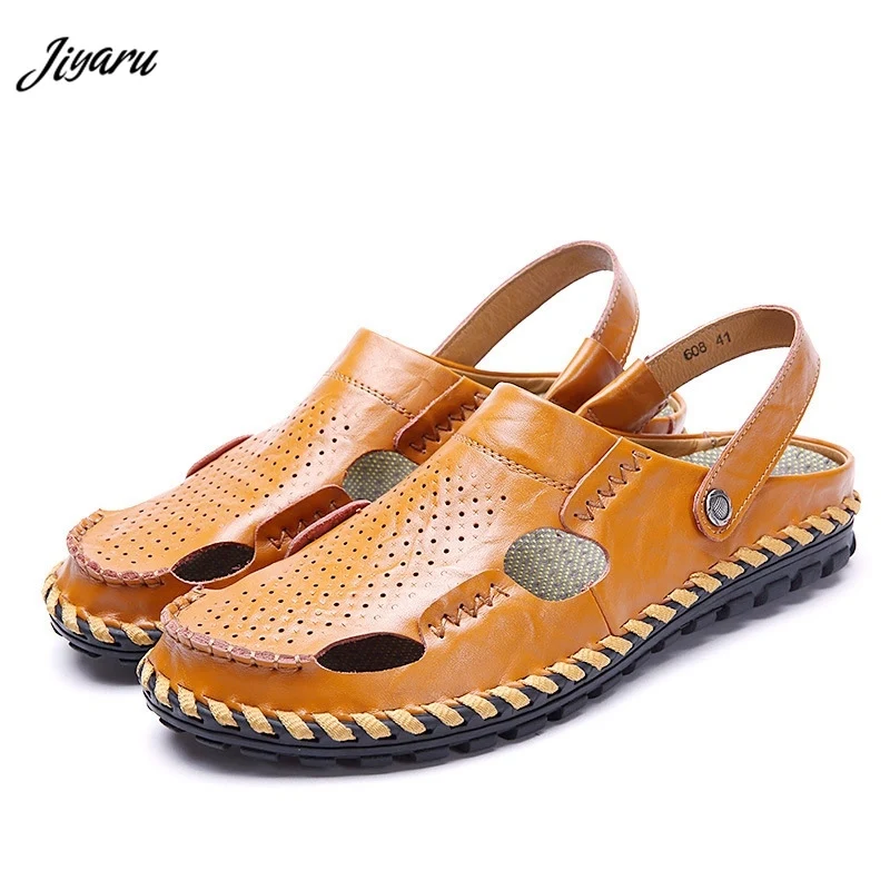 

Fashion 2019 Mans Sandals New Summer Boys Beach Slippers Hollow Men's Gladiator Sandals Breathable Flat Male Casual Shoes