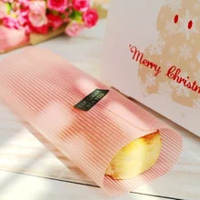 300 розовая полосатая Восковая бумага, жироустойчивое покрытие, для сэндвич Гамбургер еды, конфет подарочная упаковка для мыла, 21.8x24.8cm-2114