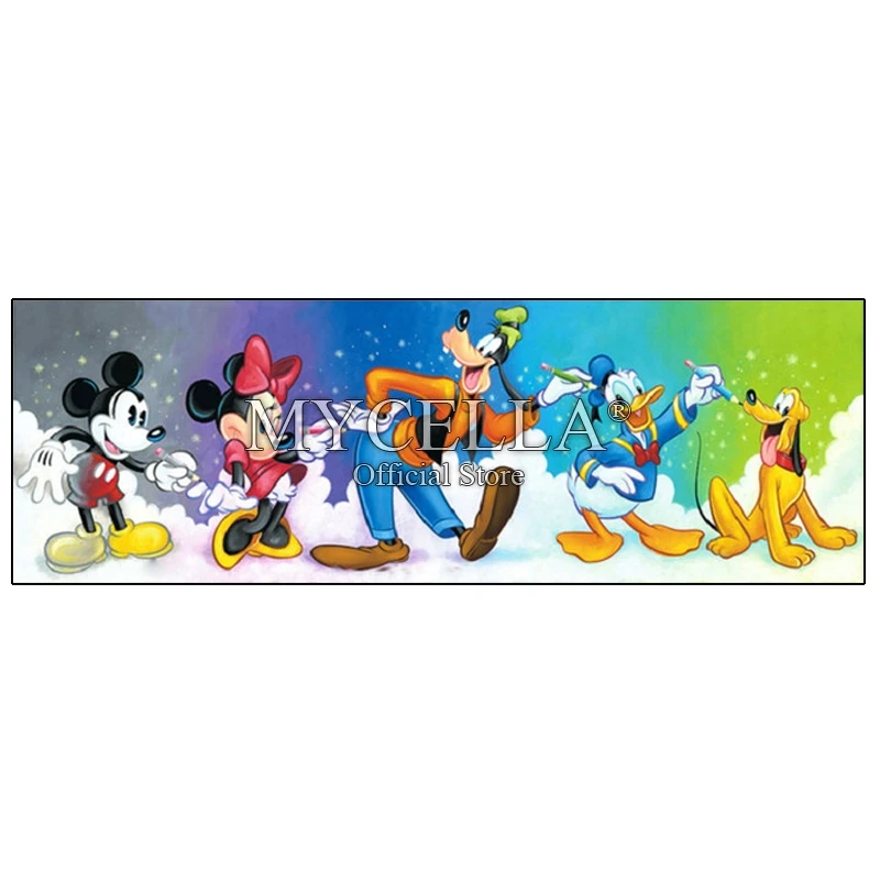 

5d Diy Diamond Painting Cross Stitch Mickey mouse pattern Full Diamond Embroidery picture Crystal rhinestones Mosaic icon