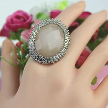 Горячая Распродажа, новые модные Великолепные женские ювелирные изделия,, красивые эллиптические весенние кольца для девочек на день рождения, наборы для доставки