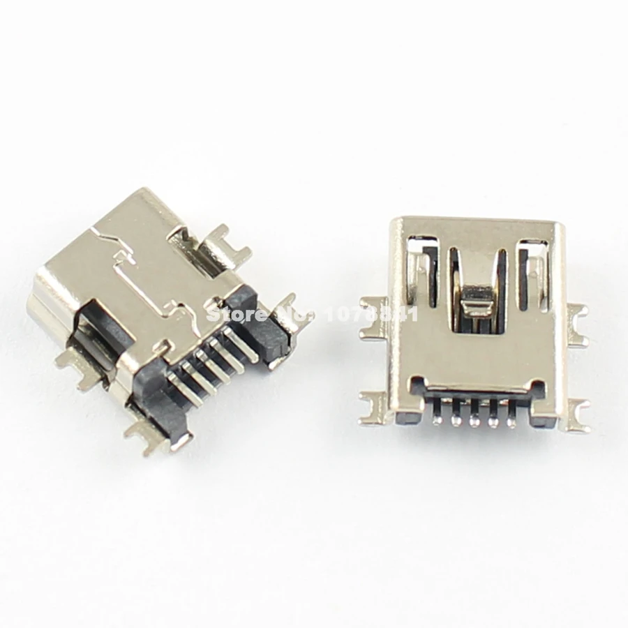 20pcs Mini USB B 5 Pin Female SMT Panel Mount Connectorconnector 20