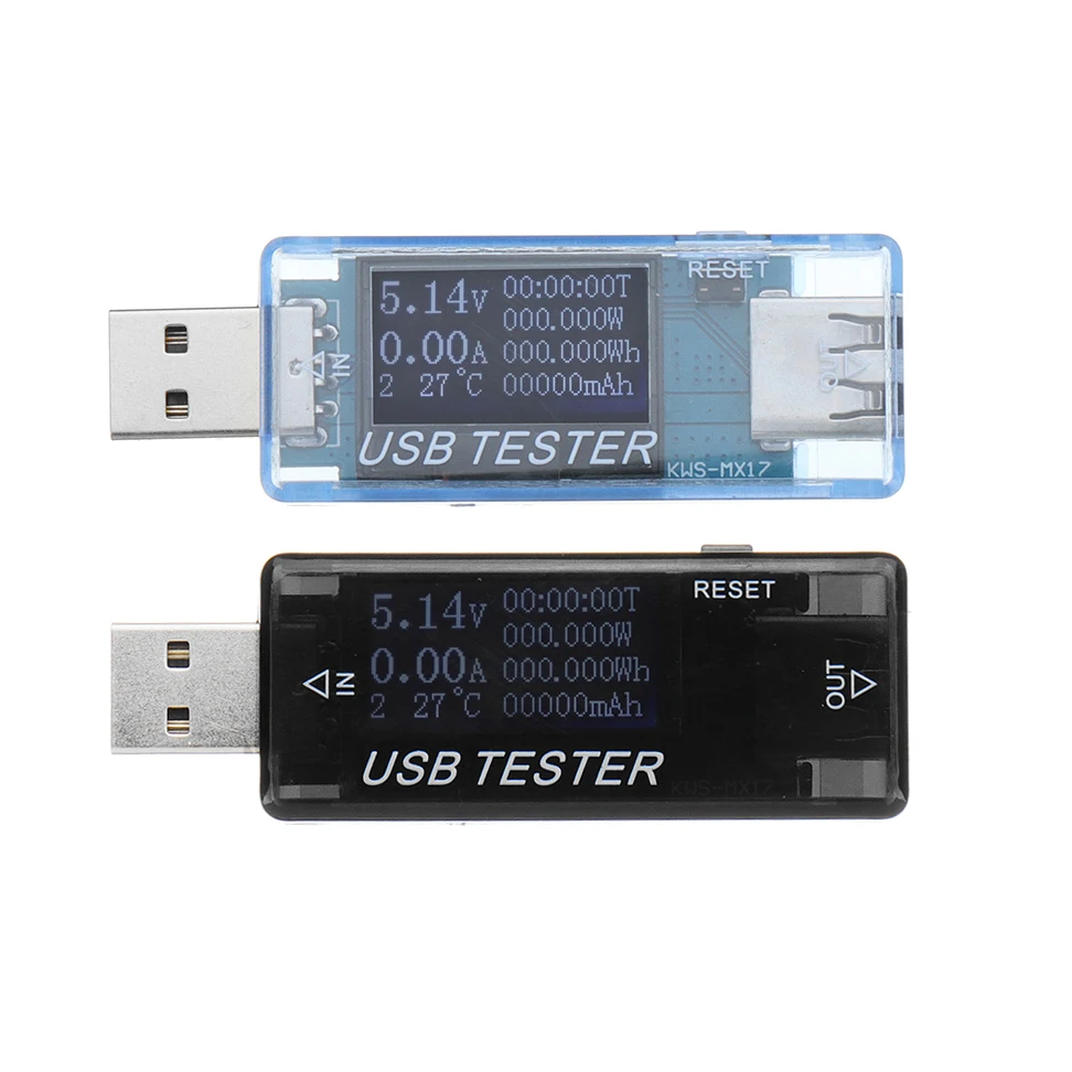 8 в 1 QC2.0 3,0 DC4-30V электрическая мощность USB Емкость тестер напряжения измеритель тока монитор KWS-MX17